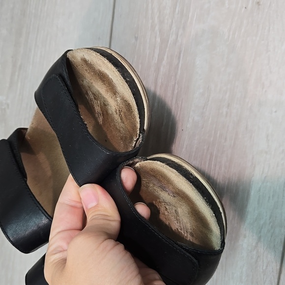 Dansko Women Vienna Leather Hook&loop Wedge Sandals shoes sz 39/8.5-9 - Picture 3 of 13